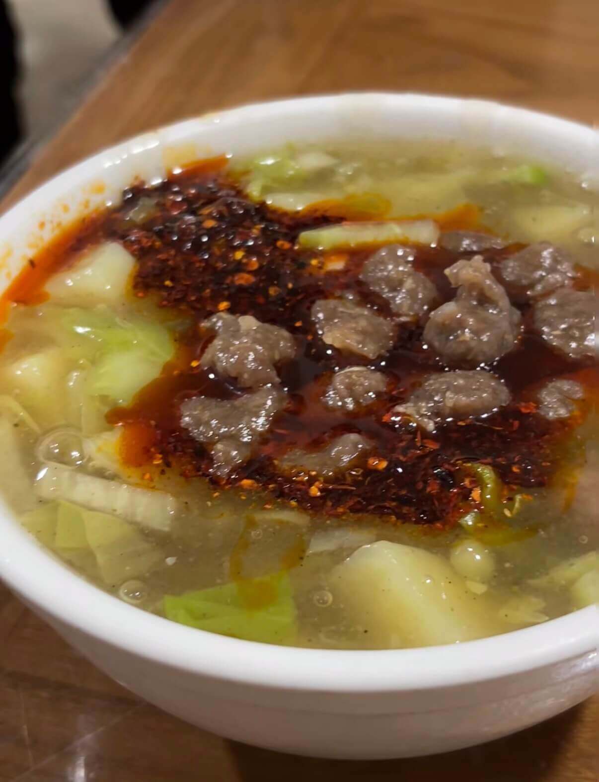 Meatball Hu Spicy Soup